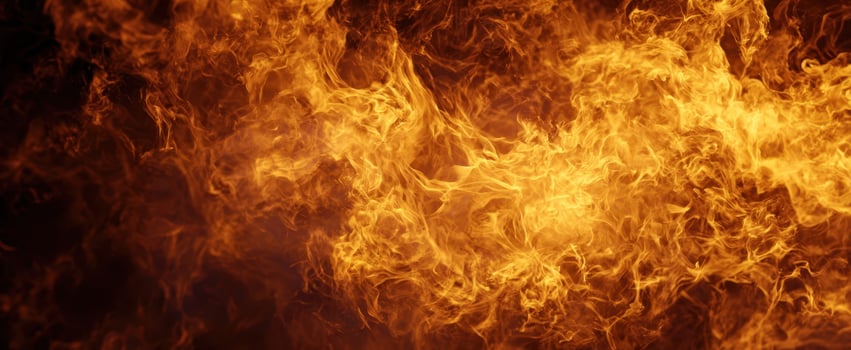 The Dynamic Flames Dancing with Intensity in an Abstract Background. photo