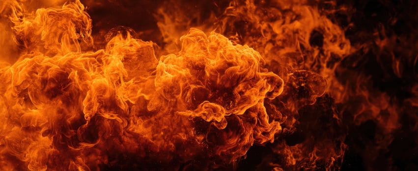 The mesmerizing dance of flames creating a fiery abstract background. photo