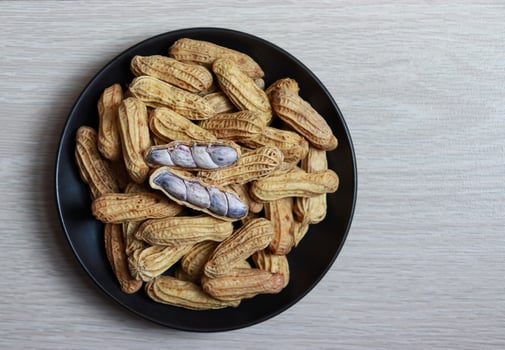 Boiled peanuts, High protein snacks in Asia photo