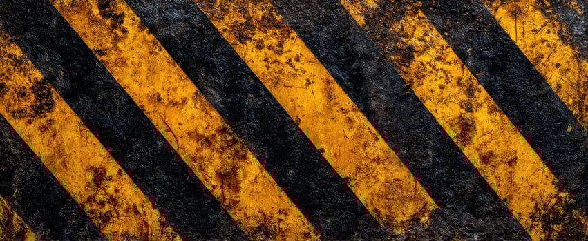 The textured warning stripes create a striking industrial background design. photo