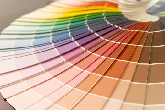 Color samples at home improvement store photo