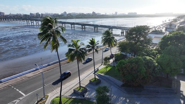 Famous Sao Luis Skyline at Sao Luis Maranhao Brazil. Beautiful Background. photo