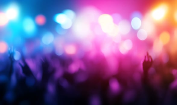 Concert Crowd Enjoying Show. Music festival background photo