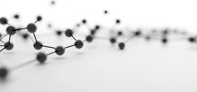 Molecular structure, science, abstract background, research photo