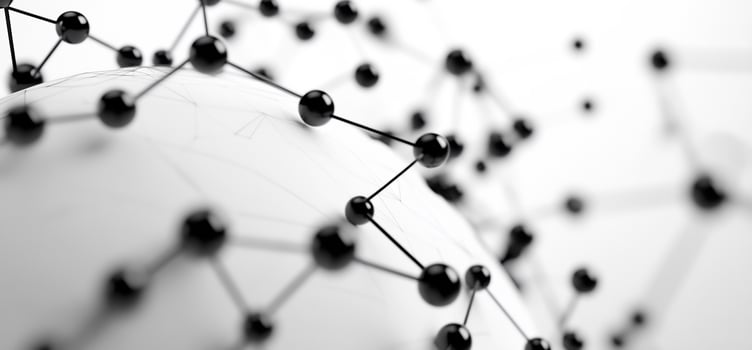 Global network connection, sphere, abstract background, tech concept photo