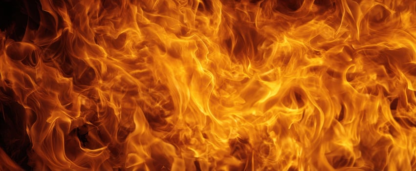 The Flames Engulfing Bright Orange and Yellow Abstract Background Texture photo