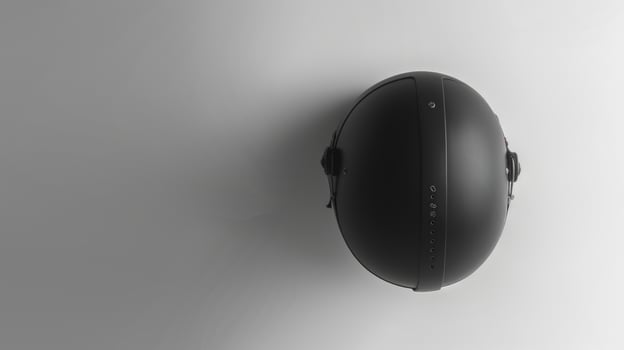 Dark matte helmet modern protective gear transportation safety photo