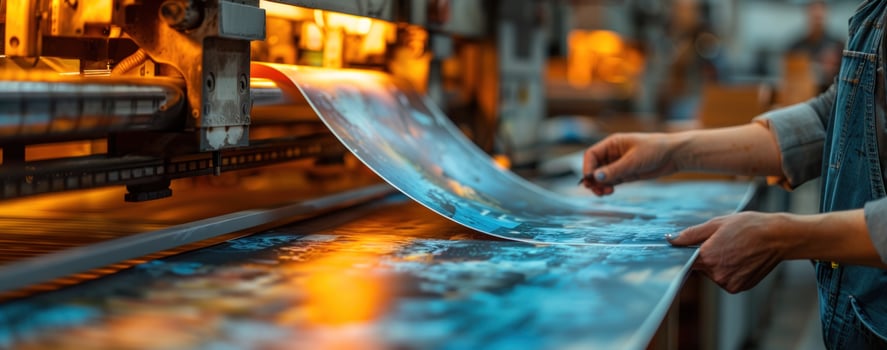 Industrial printing press print production sheet feed photo