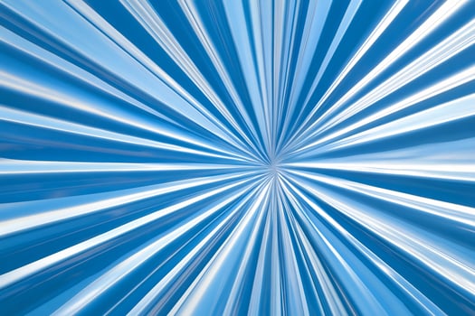Blue radial lines background, zoom effect photo