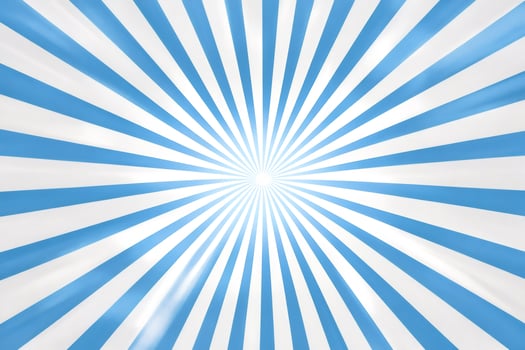 Radiant blue and white sunburst background with dynamic lines photo