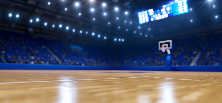 Empty basketball court, arena, game photo