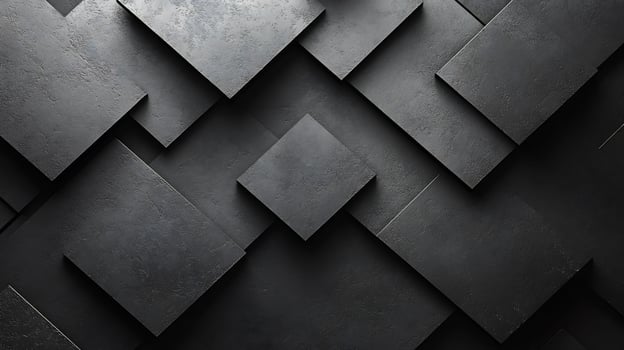Dark grey square tiles pattern background texture photo