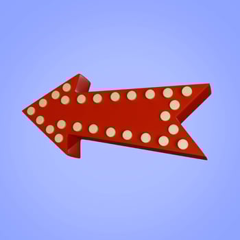 3D cinema arrow photo