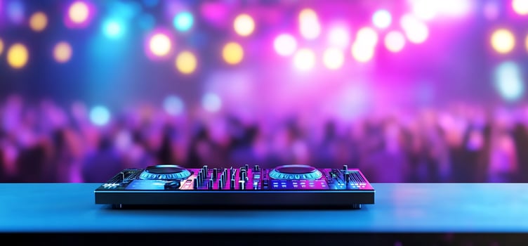 DJ Mixer at Nightclub Party photo