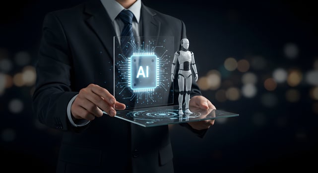 Ai technology solutions for business innovation and automation with artificial intelligence integration photo