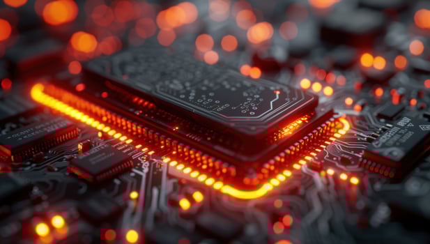 Electronic circuit board and central processing unit technology photo