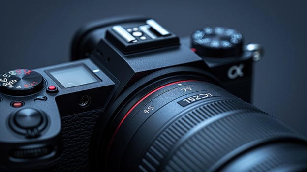 Professional digital camera for photography technology equipment photo