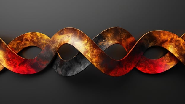 Dynamic intertwined strand texture abstract digital rendering concept photo