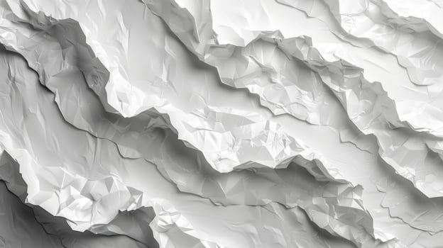 White crumpled paper abstract texture background graphic resource photo