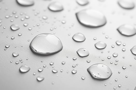 Water droplets on surface macro texture abstract background photo
