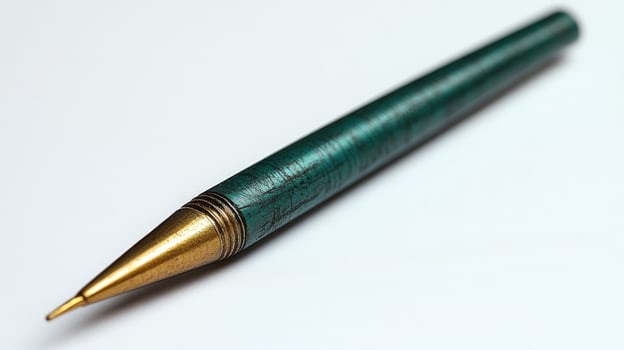 Mechanical pencil close up on white background for writing and drawing photo
