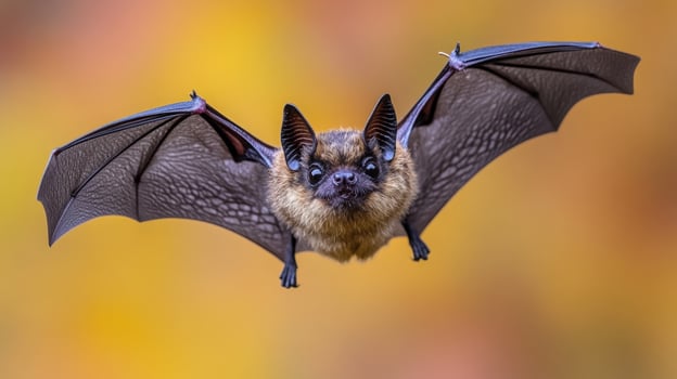 Bat in flight wildlife close up photo
