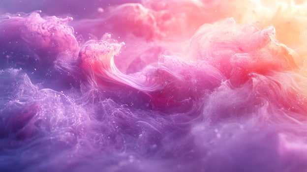 Abstract flowing color background texture in pink purple and yellow gradient photo