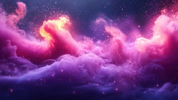 Abstract cloud formation with vibrant color gradients background texture photo
