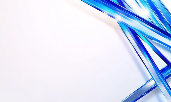 Abstract blue lines background, design element photo