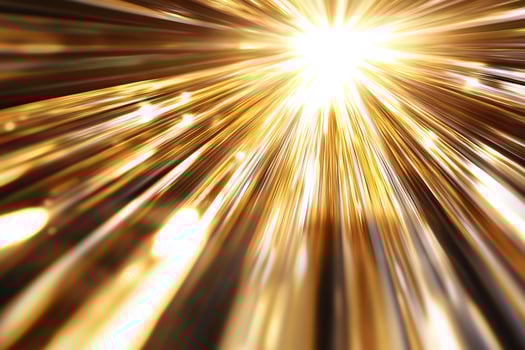 Golden light rays burst, speed, energy, abstract background, website banner photo