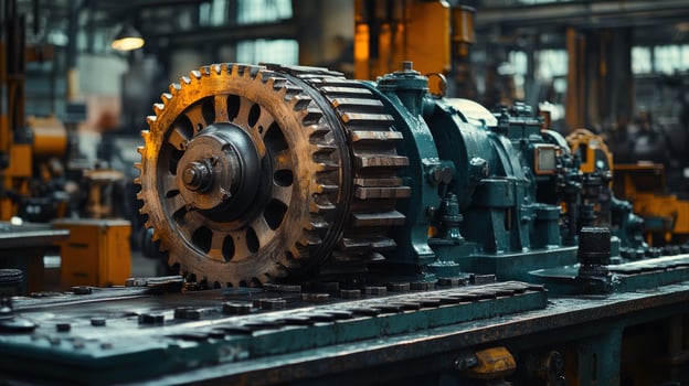 Industrial gear machine machinery engineering production photo