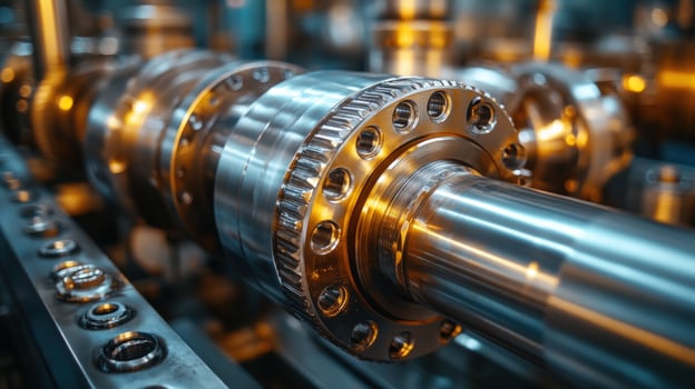 Precision industrial machine component manufacturing equipment photo
