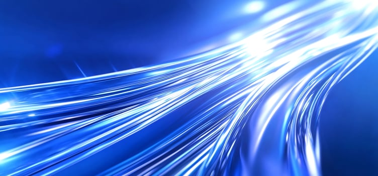 Blue light streaks, abstract background photo