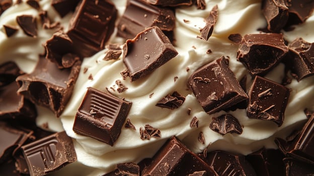 Chocolate delight topping creamy indulgence photo