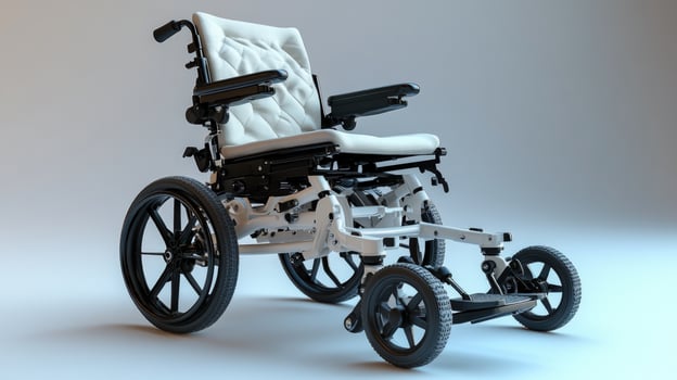 Modern wheelchair design mobility aid medical support device photo