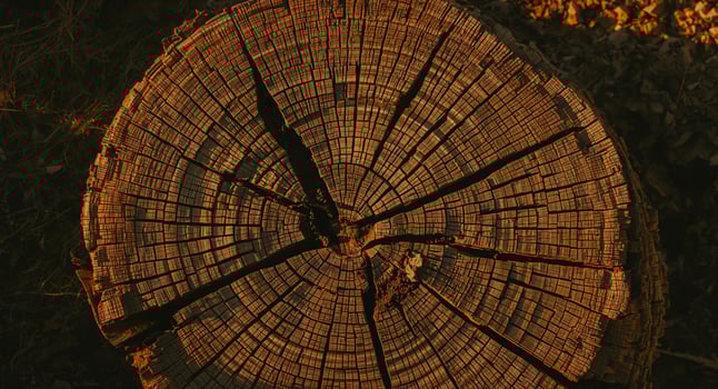 A close up of a tree stump photo