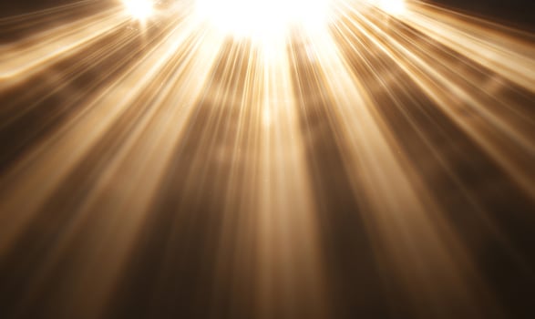 Golden light rays, sky background, hope, spiritual photo