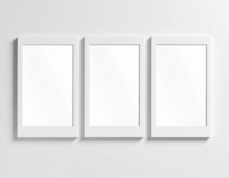 Three White Frames photo
