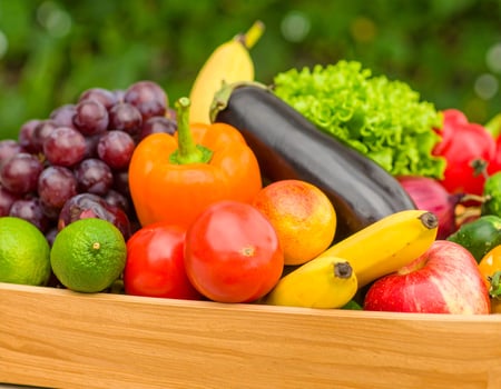 Fresh Fruit and Vegetable Tray photo