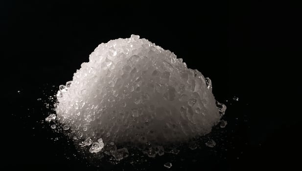 Coarse white salt pile photo