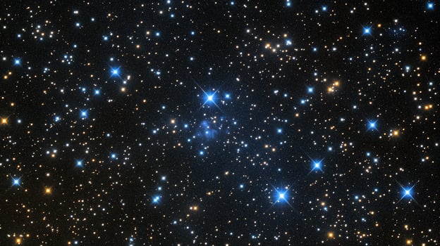 Star cluster, cosmic dust, deep space, galactic expanse, astronomy photo