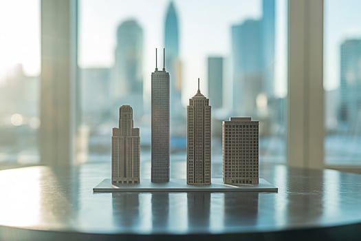 Chicago skyline architecture models miniature buildings cityscapes urban design travel destination cityscape view photo