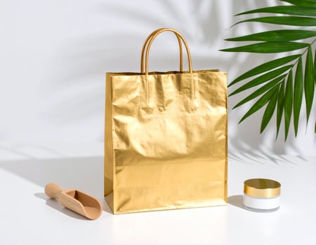 Luxury Cosmetic Shopping Bag photo