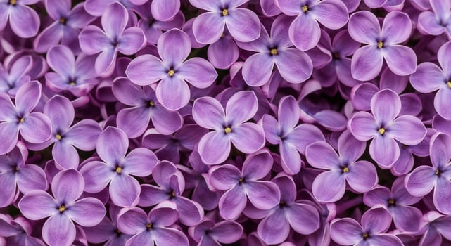 Close up view of blooming purple lilac flowers in full bloom Floral Spring photo