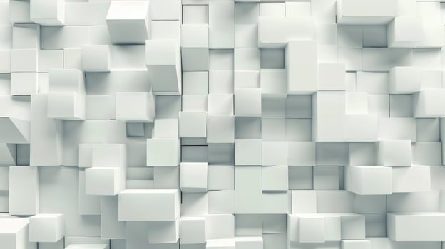 Abstract white cubes background texture pattern photo