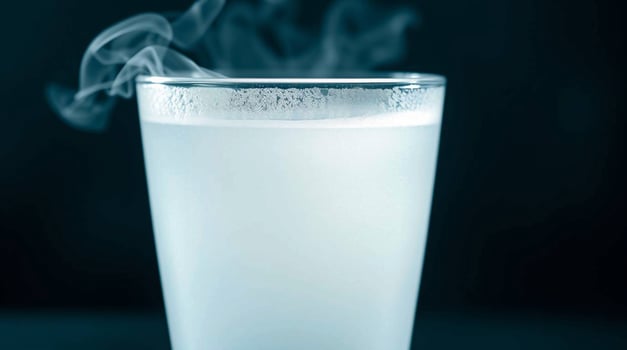 Mysterious Vapor A Glass of Enigma Beverages photo