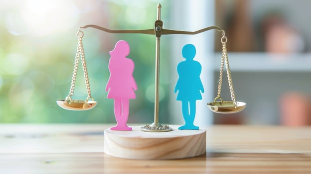 Gender equality scales balanced representation photo