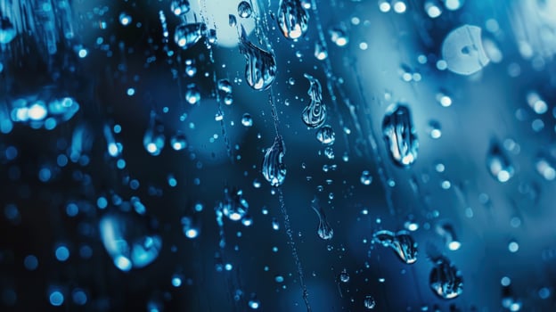 Rain drops on glass texture abstract background photo