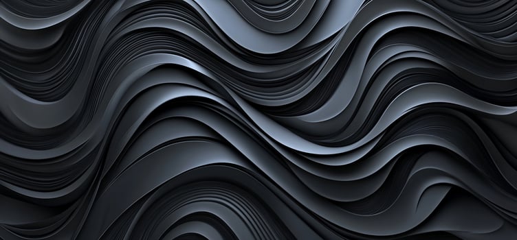 Abstract dark gray wavy background. photo