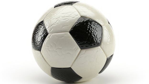 Classic soccer ball studio shot isolated on white background sports and recreation photo